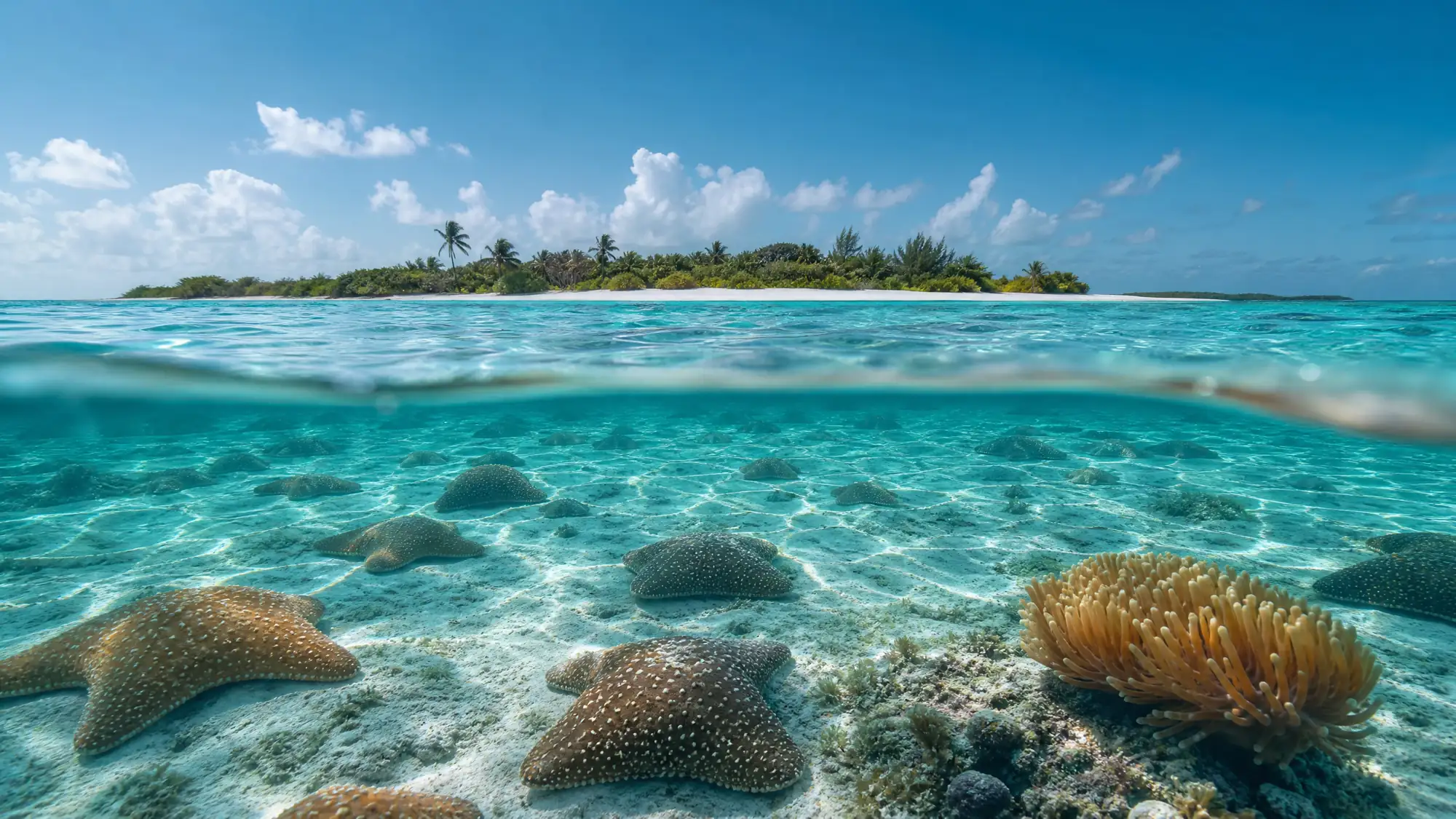Erreichen Sie die berühmte flache Sandbank von Cozumel per Boot. Sehen Sie große Kissenseesterne in 3 Fuß tiefem türkisfarbenem Wasser. Vergleichen Sie Touren und informieren Sie sich über die strengen Regeln des Meeresparks.